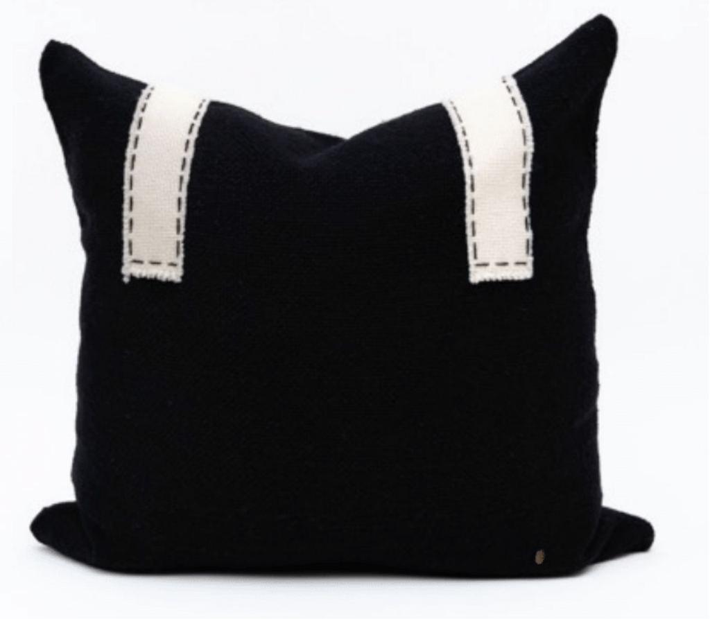 Makun Double Straps Pillow - Black