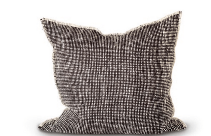 Makun Dots Stitch Pillow - Black