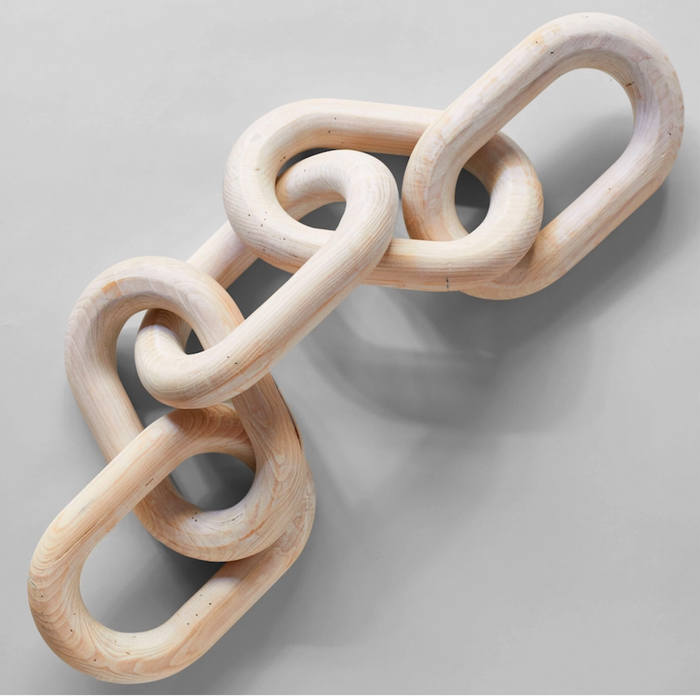 Large Link Pale Wood Chain