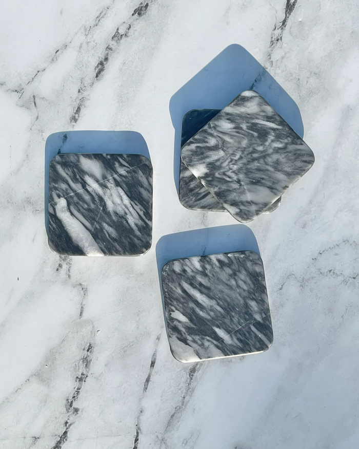 Gray Marble Coasters