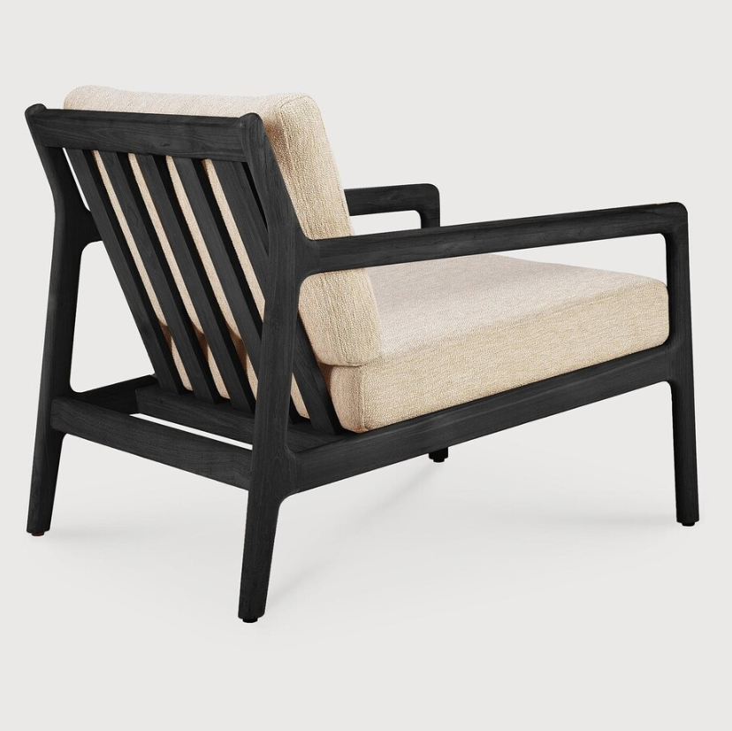 Jack Outdoor Lounge Chair - Varnished Black Teak