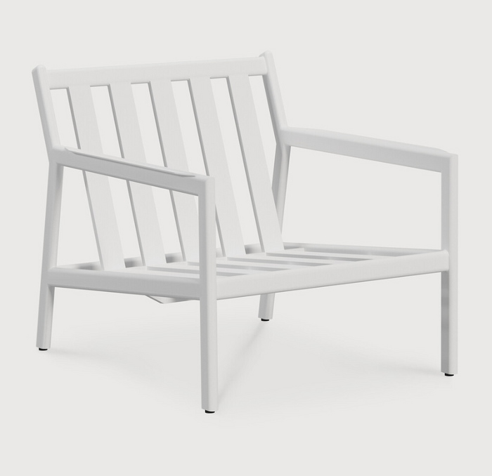 Jack Outdoor Lounge Chair Frame- Aluminium White