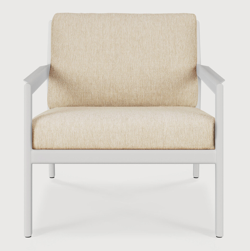 Jack Outdoor Lounge Chair - Aluminium White
