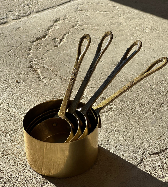 Artisan Brass Measuring Cup Set