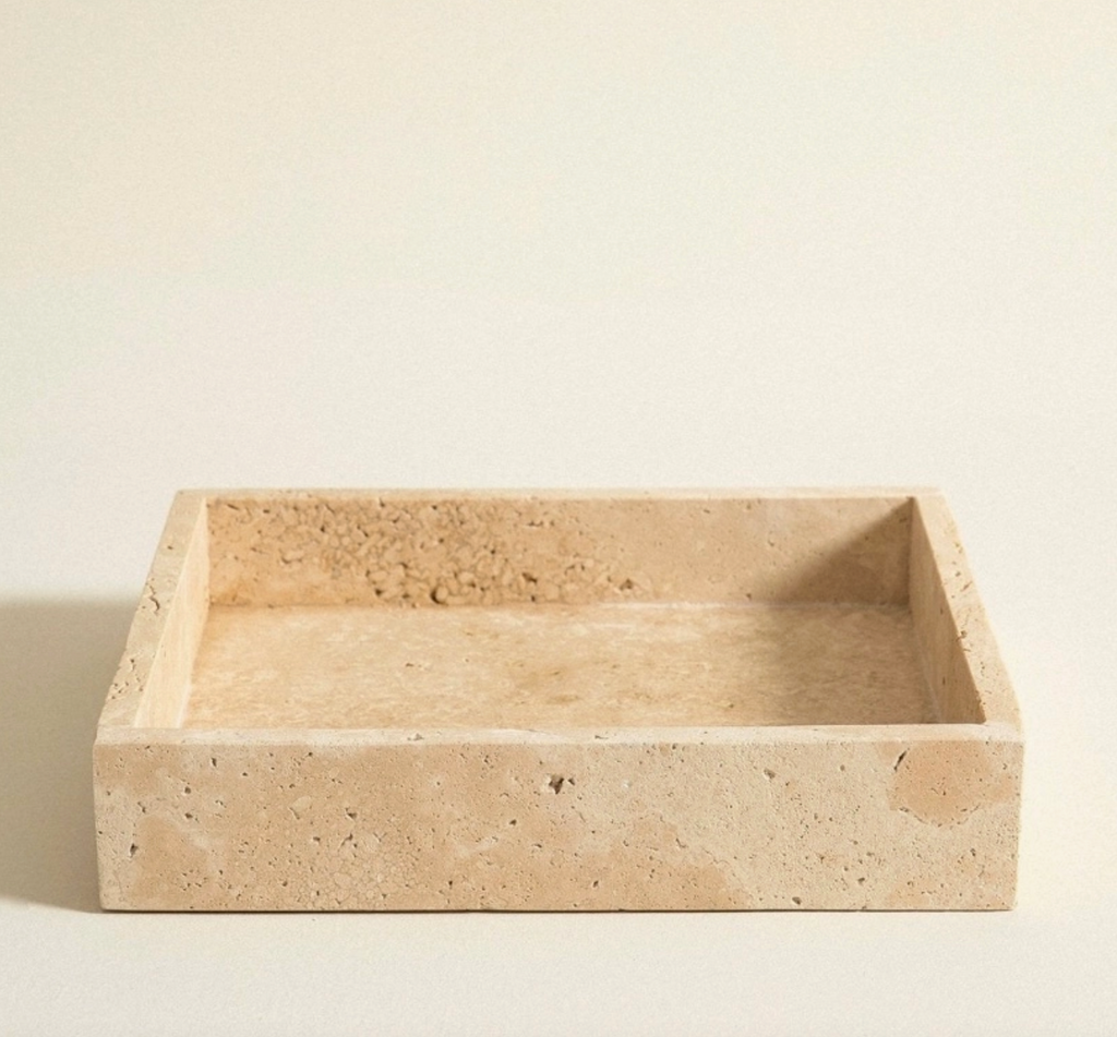 Travertine Organizer Tray