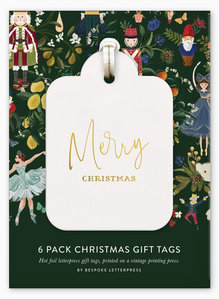 Christmas Gift Tags 6 Pack "Merry Christmas"