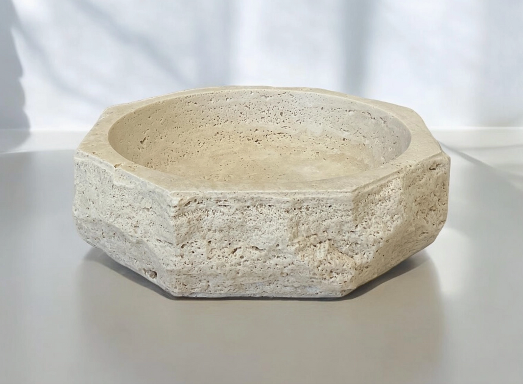 Travertine 11" Marble Bowl