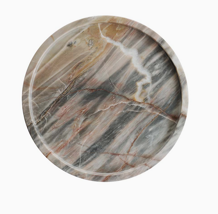 Marbi Brown Marble Tray