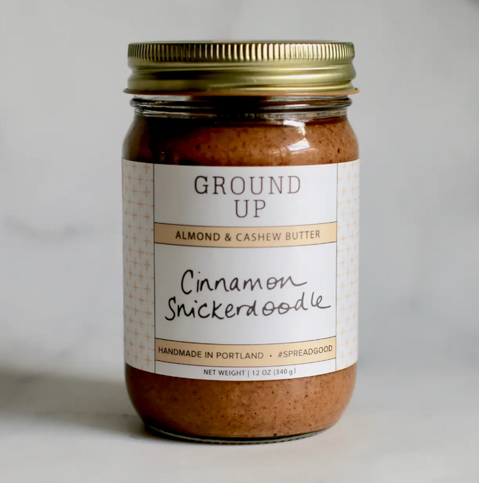 Ground Up Cinnamon Snickerdoodle Almond + Cashew Nut Butter