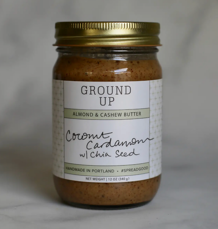 Ground Up Coconut Cardamom with Chia Seed Nut Butter