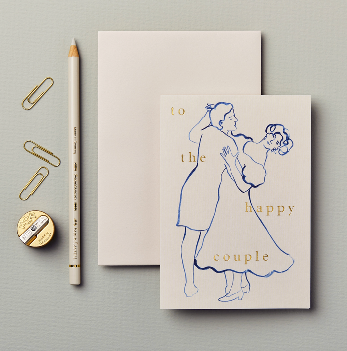 Figures 'to the Happy Couple' Card