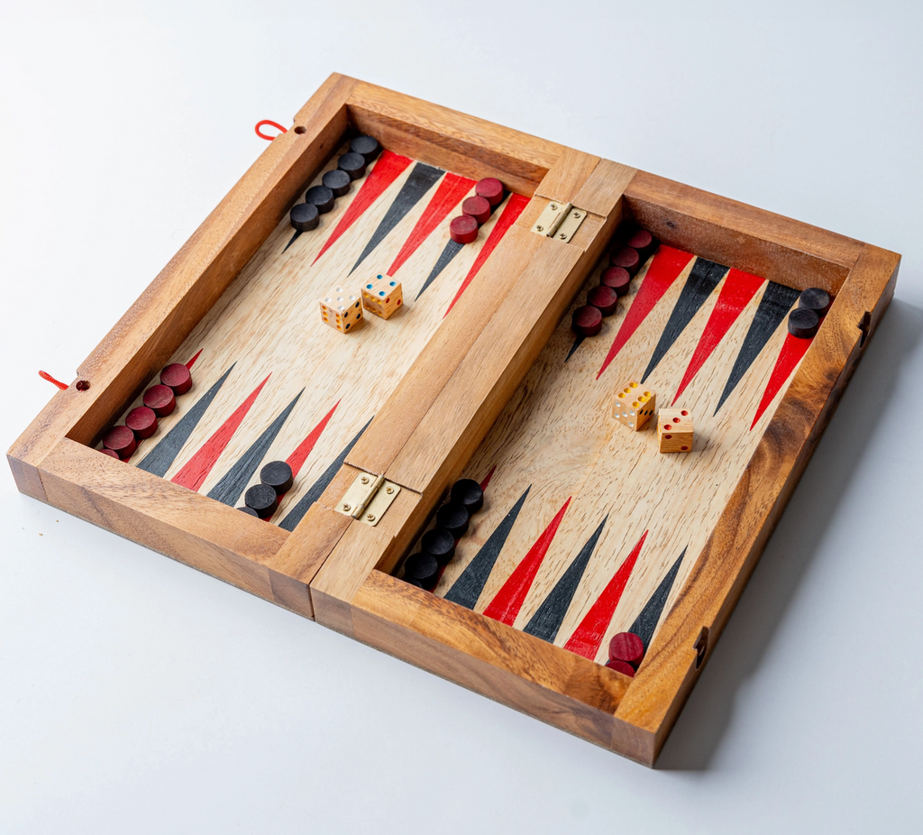 Backgammon Mangowood Game Set