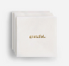Grateful Gold Foil Cocktail Napkins - Set of 20