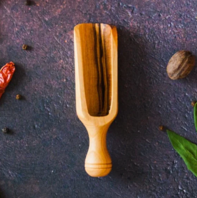 Wooden Canister Scoop