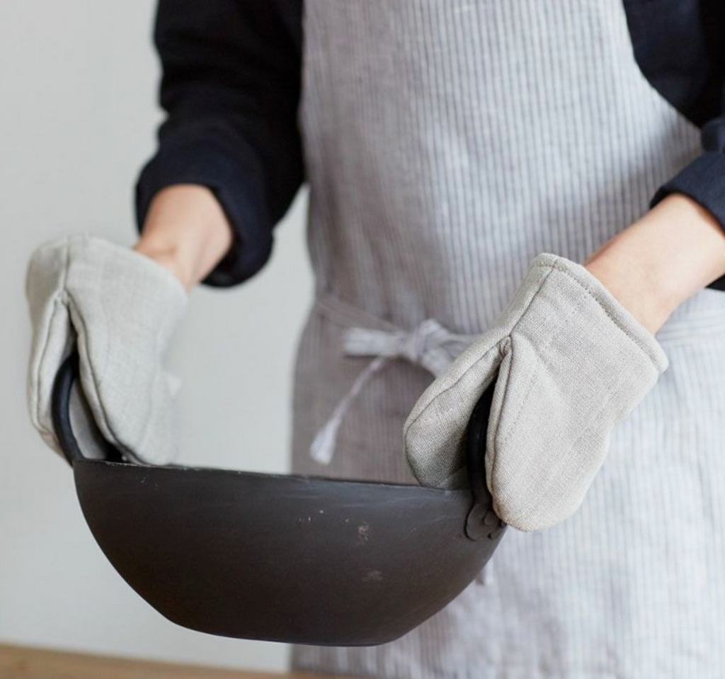 Linen Oven Mitten