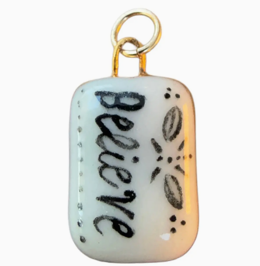 Hand Painted Porcelain Charms