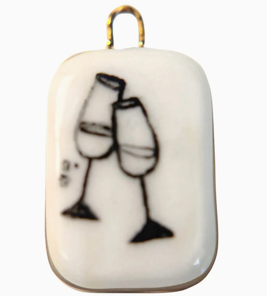 Hand Painted Porcelain Charms