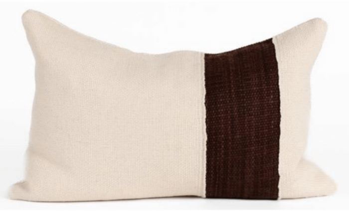 Makun Lazo Vertical Lumbar Pillow -  Brown