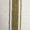 Marseille Stripe Pillow - Olive Natural