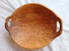 18" Large Oval Wood Bowl with Handles