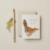 Wren "thank you" Mini Card
