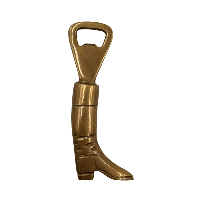 Antiqued Brass Equestrian Riding Boot Bottle Opener