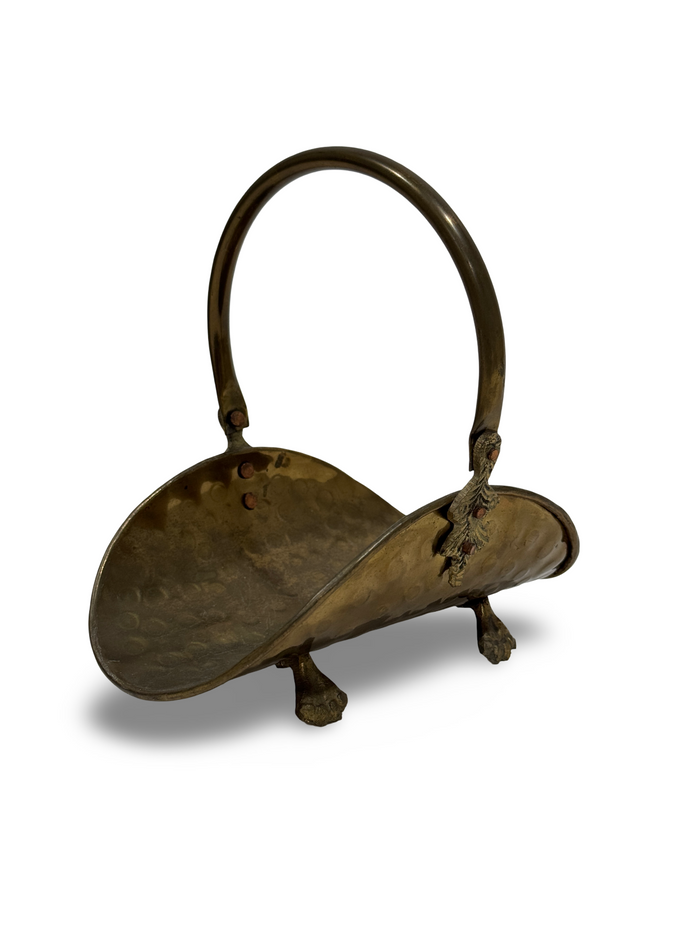 Vintage Brass Basket