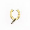 Lucky Horseshoe Bottle Opener Keychain - Brass or Steel