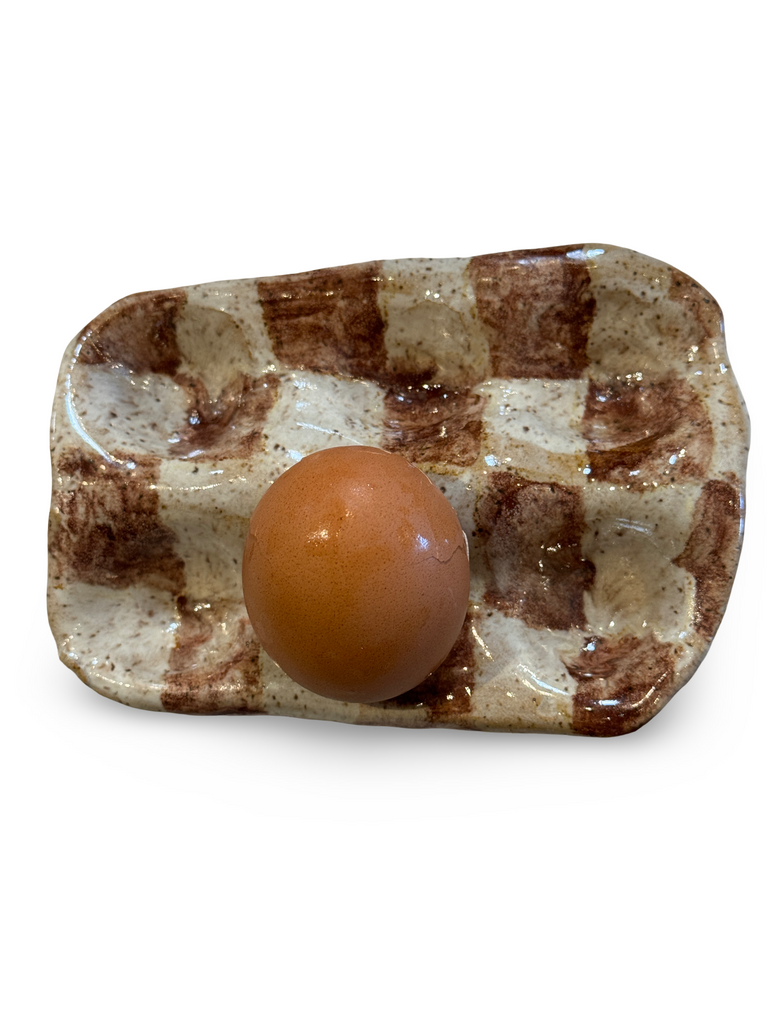 Handmade Ceramic Egg Crate - Half Dozen