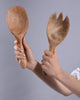 Handmade Wood Salad Server Set