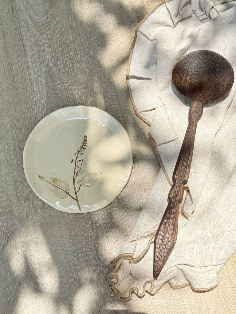 Hand-Painted Floral Spoon Rest