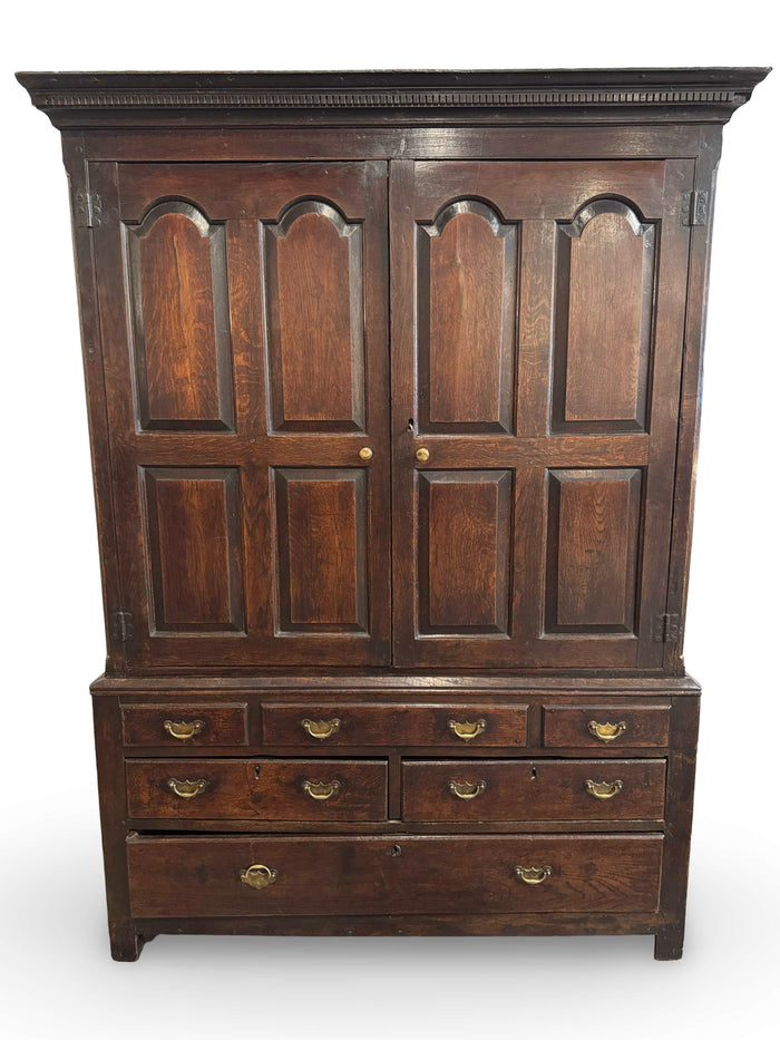 Antique English LInen Cabinet