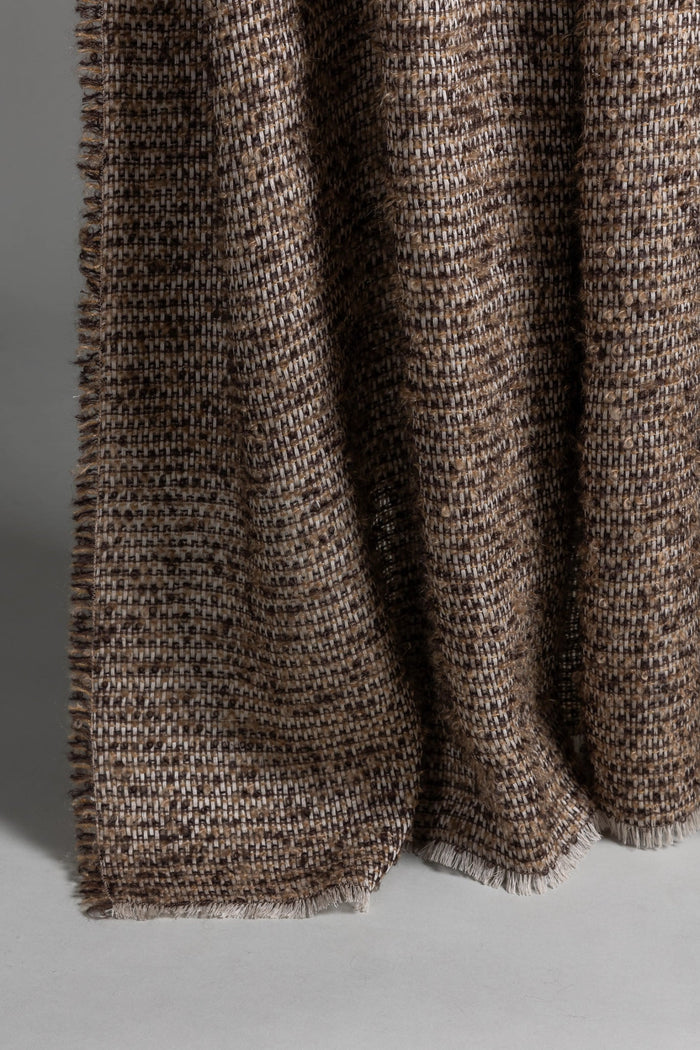 Flusso Plaid Mohair/Linen Throw