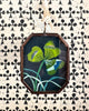 Clover with Grass ~ Art Locket Vintage Ornament Handmade 