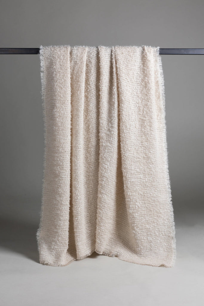 Flusso Plaid Mohair/Linen Throw