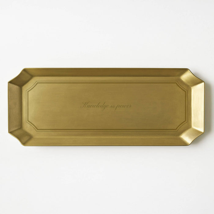 Brass Tray - Knowledge is Power