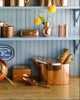 Copper Bread Box with Brass Handles