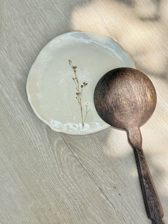 Hand-Painted Floral Spoon Rest