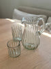 Handblown Fluted Pitcher