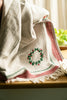 Wreath Hand-Stitched Tea Towel Set