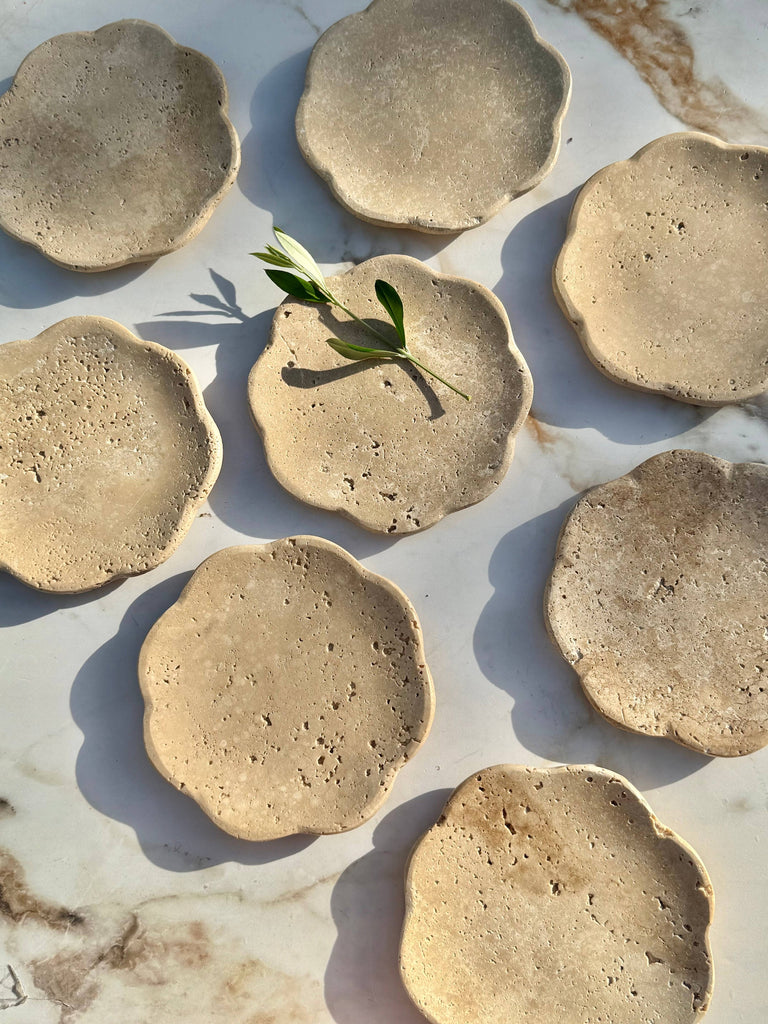 Belle Beige Travertine Tray
