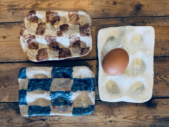 Handmade Ceramic Egg Crate - Half Dozen