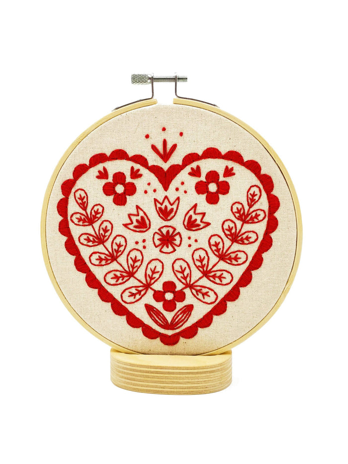 Nordic Heart Complete Embroidery Kit