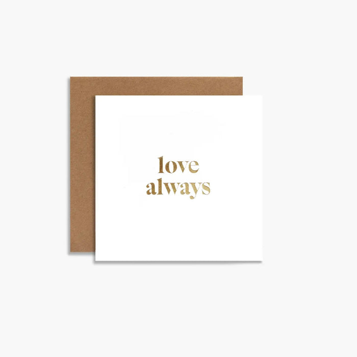 Love Always Card with Gold Foil