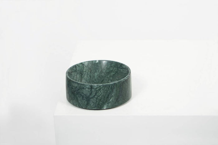 Small Empress Green Marble Deep Dish