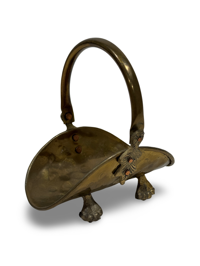 Vintage Brass Mini Basket