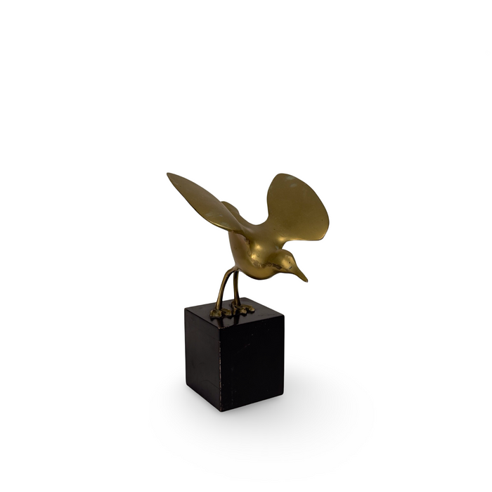 MCM French Brass Sparrow On Stand