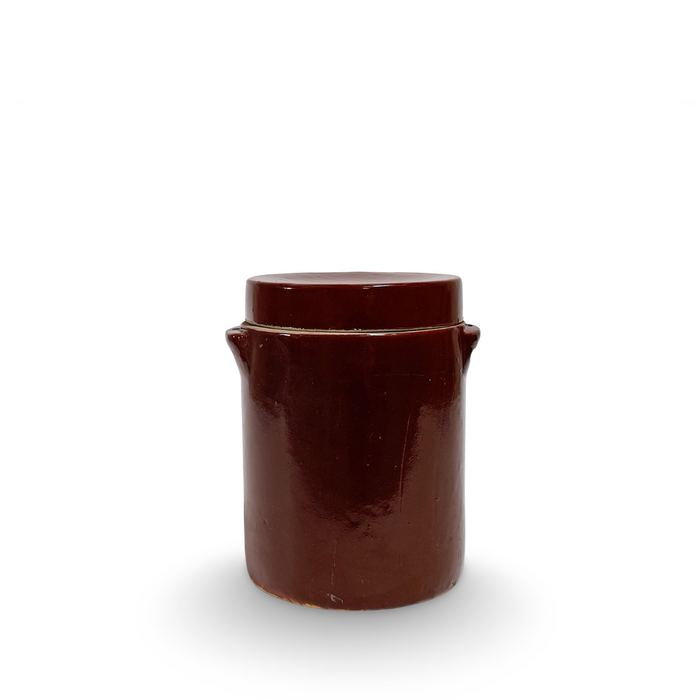 Vintage Large Pottery Jar with Lid