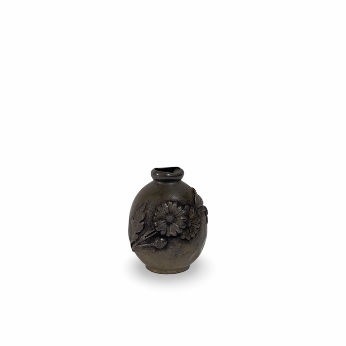 Art Deco French Pewter Vase