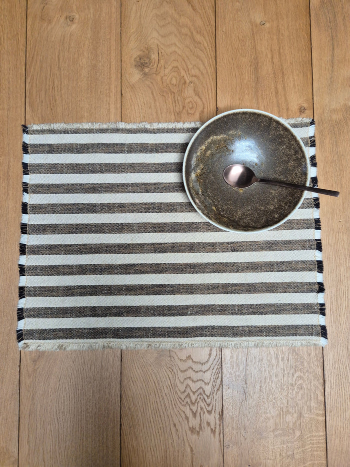 Rayure Douce Placemat - Caramel